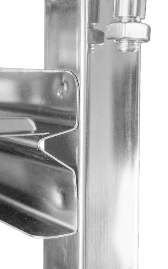 technica silver line: stainless steel transport trolley